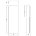 thumbnail image 2 of Sonneman 7106.72-WL Flat Box 17" Tall Integrated Led Outdoor Wall Sconce - Bronze, 2 of 2