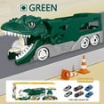 thumbnail image 4 of Loyerfyivos Dinosaur Truck Toys for Kids,Transforms into Triceratops with Race Track Set,Ultimate City Dinosaur Transporter Hauler with 4 Cars,Birthday Gifts Toys for Boys 3 4 5 6 7 8 Years Old Green, 4 of 9