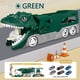 thumbnail image 3 of Camión de dinosaurios de juguete para niños. Se transforma con un circuito de pistas. Transportador de dinosaurios definitivo para la ciudad con 6 vagones. Regalo de cumpleaños para niños de 3 a 8 año, 3 of 6