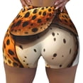 thumbnail image 2 of Honeii Cartoon Cheetah With Attitude Print Women's Workout Shorts, Gym Shorts for Active Wear, Sports Shorts,Women's Running Shorts,Quick Dry Athletic Shorts-Medium, 2 of 8