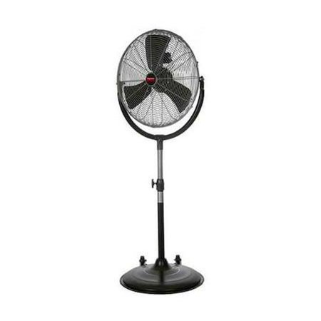 Dayton Pedestal Fan, 3 Speeds, Silver, Tilting Head