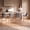 Blue, variant on COLAMY Aurelia 25" Counter Height Bar Stools Set of 2, Modern Upholstered Kitchen Island Chairs with Gold Metal Frame, Durable Tweed Fabric for 34-40" Counter - Beige