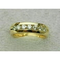thumbnail image 2 of 2 Ct Round Lab Created Men's Band Wedding Wedding Pinky Ring 14k Yellow Gold Plated, 2 of 4