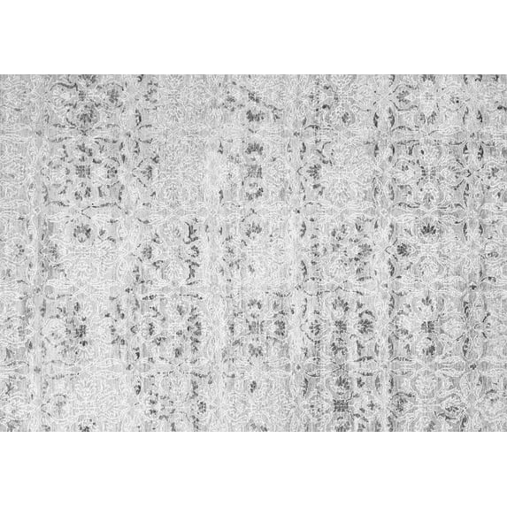 Ahgly Company Indoor Rectangle Solid Gray Modern Area Rugs, 4' x 6'