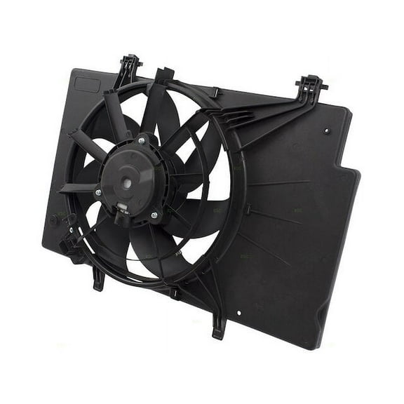 Radiator Fan Assembly - Compatible with 2011 - 2018 Ford Fiesta 2012 2013 2014 2015 2016 2017