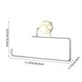 thumbnail image 3 of COM1950s Paper Towel Holder Wall Mount,No Drill Suction Cup Mount with 180 Rotation,Stainless Steel Bathroom Kitchen Organizer,Holds Standard Rolls for Toilet Paper Storage (12X7X1.8In), 3 of 8