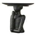 thumbnail image 1 of Estatua de mujer con bandeja de almacenamiento, manualidades creativas, regalo de cumpleaños, decoración moderna. Negro, 1 of 9