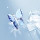 thumbnail image 3 of Mariposa voladora de cristal Yuarrent con base de bola de cristal azul hecha a mano, 3 of 6