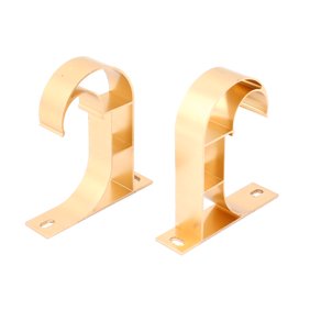 Unique Bargains 2 4pcs 1 Dia Drapery Curtain Rod Metal Ceiling