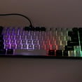 thumbnail image 3 of GGB-80% Wired Gaming Keyboard, RGB Backlit Ergonomic Mini Keyboard, Small Compact 84 Keys Keyboard for PC, Gamer, Typist, Travel (White)【0514】, 3 of 9