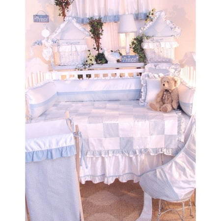 Brandee Danielle Prince Blue Decorator Cotton Throw Pillow
