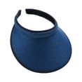 thumbnail image 1 of Sonducket Sombreros para el sol Protección Clip-On Gorras Visera de lino Ajustable Grandes aleros Parte vacía Color sólido Regalo deportivo Sombreros azul marino Sonducket AP010232-05, 1 of 6