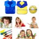 thumbnail image 5 of Delantal impermeable de manga larga para niños, arte para niños, pintura, cocinero, bata de alimentación, L, amarillo y azul kenally HA5522-10B, 5 of 6