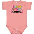 thumbnail image 3 of Inktastic I Love You Grandma with Flowers Girls Baby Bodysuit, 3 of 5