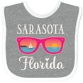 thumbnail image 3 of Inktastic Sarasota Florida Summer Trip Girls Baby Bib, 3 of 4