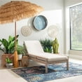 thumbnail image 2 of Afuera Living Modern Outdoor Wood Single Chaise Lounger in Natural, 2 of 14