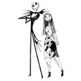 thumbnail image 2 of Men's The Nightmare Before Christmas Jack and Sally Black and White Portrait  Graphic Tee White 2X Large, 2 of 5