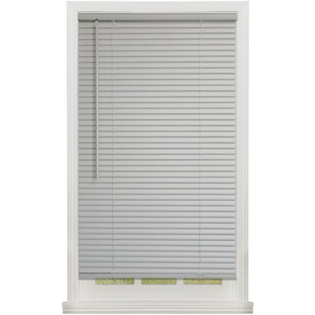 mainstays 1 in. cordless  room darkening vinyl blind  gray  23 w x 72 l