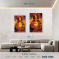 thumbnail image 3 of Elephant Stock Colorful Golden Buddha Wall Art - Vertical Multi Panel Canvas - Living Room Wall Decor - Religion And Spirituality Multi Panel - Orange And Pink Decor - 48" x 74", 3 of 4
