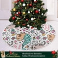 thumbnail image 6 of FMSHPON Unicorn Rainbow Cat Pattern Xmas Christmas Tree Skirt Stand Mat for Holiday Party Decoration Indoor Outdoor 48 inches, 6 of 6