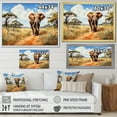 thumbnail image 4 of Designart "Stroll Savannah African Wall art II" African Floater Framed Canvas Art Print, 4 of 7