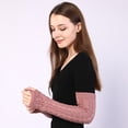 thumbnail image 3 of Yoyauz Women's Long Fingerless Gloves Arm Warm Knit Thumbhole Stretch, 3 of 6
