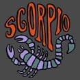 thumbnail image 2 of Women's Lost Gods Zodiac Scorpio Art Symbol Graphic Tee Charcoal Large, 2 of 4