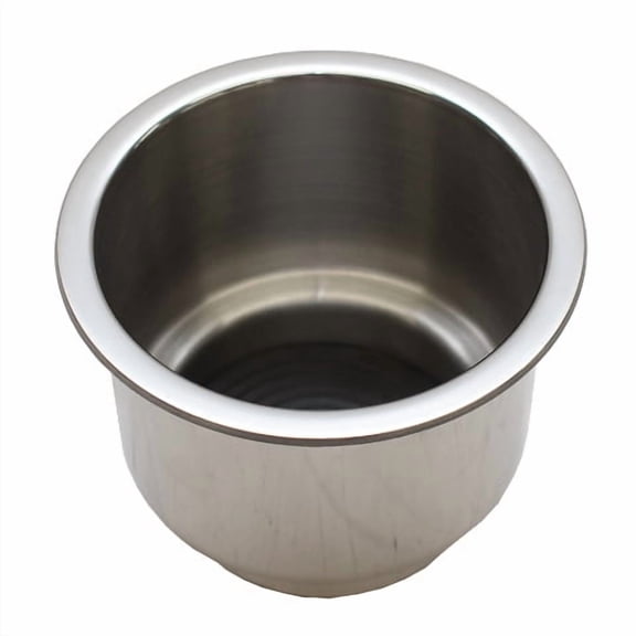 Whitecap Boat Cup Holder S-3511 | w/ Drain Stainless Steel 3 1/2 Inch