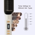 thumbnail image 3 of Negative Ion Hair Straightener Brush Hair Straightener Comb Hot Brush Hair Straightener with Anti-Scald Feature, Auto Temperature Lock & Auto-Off Function, 3 of 5