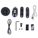 thumbnail image 2 of Alarma de bicicleta con luz inalámbrica antirrobo para bicicleta, alarma de luz trasera para motocicleta, volumen más alto, sistema de alarma de seguridad para bicicleta, control remoto único negro, 2 of 14
