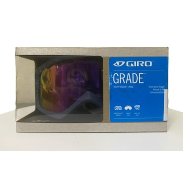 Giro Grade Youth Snow Goggles - Midnight Neon Lights Strap with Amber Pink Lens