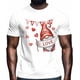 thumbnail image 2 of Camisetas casuales de manga corta con diseño de gnomo de amor para hombre, camisetas gráficas para el Día de San Valentín, 2 of 8