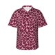 thumbnail image 1 of Balery Rose Leopard Print Camisas hawaianas de manga corta para hombre, camisas playeras de corte holgado, camisas de vacaciones con botones,Medium, 1 of 7