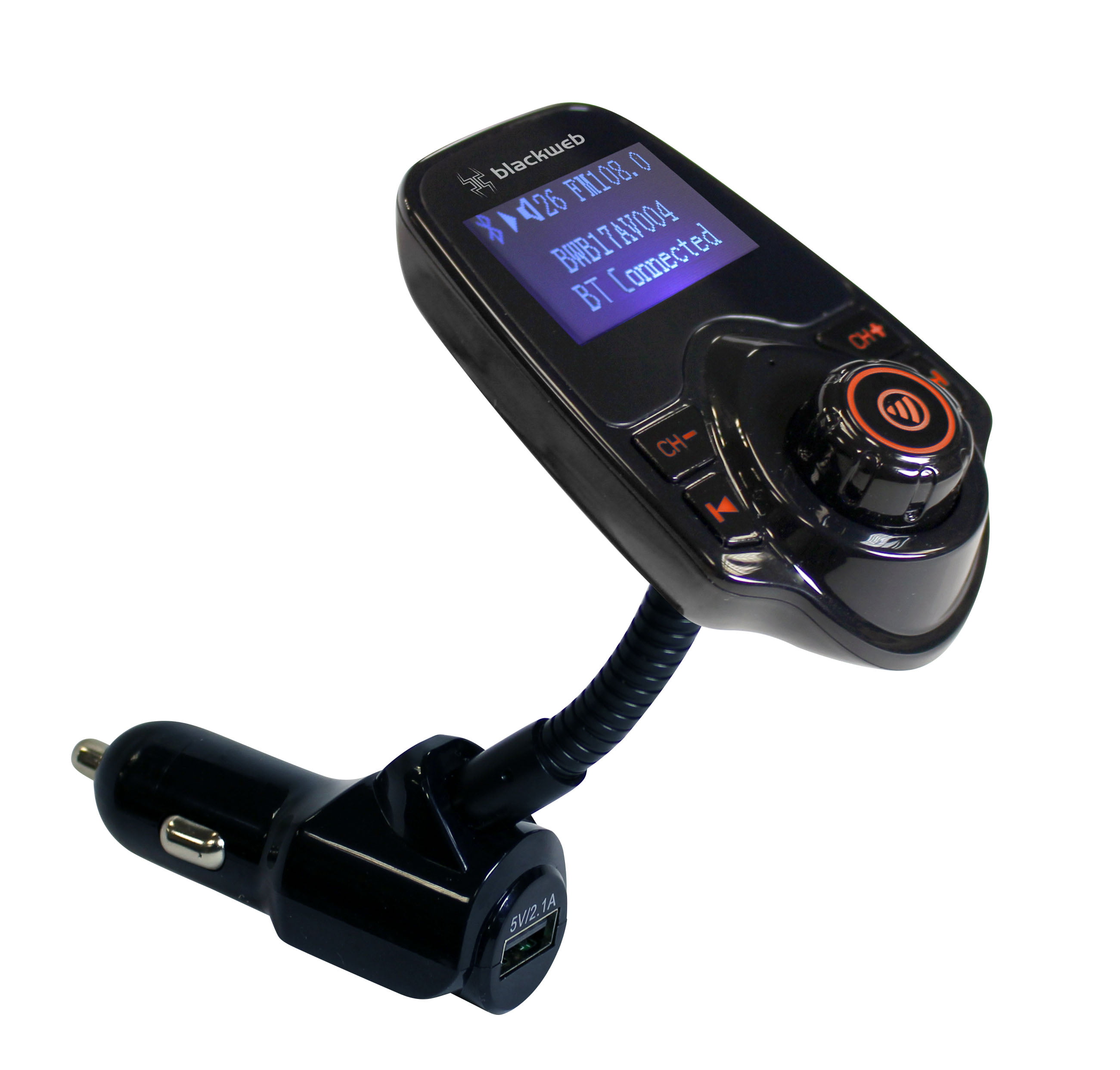 FM Transmitter With Bluetooth Wireless Technology 