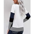 thumbnail image 4 of Blusa de manga larga, blusa de cuello redondo para mujer, blusa de moda para mujer, ingeniería de precisión, 4 of 6