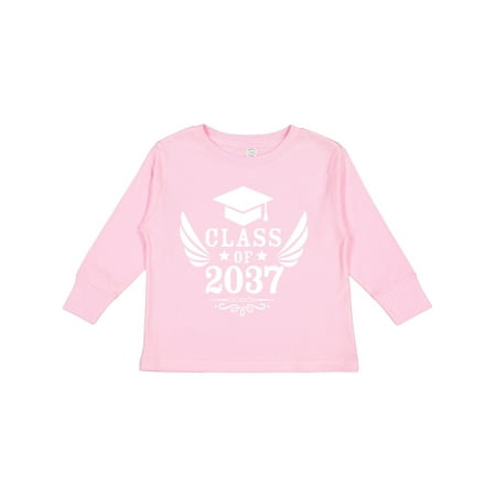 

Inktastic Class of 2037 with Graduation Cap and Wings Gift Toddler Boy or Toddler Girl Long Sleeve T-Shirt
