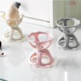 thumbnail image 2 of Soporte para huevos de belleza, soporte para esponjas en polvo, soporte para almacenamiento de esponjas en polvo, 3 piezas (rosa+albaricoque+gris), 2 of 5