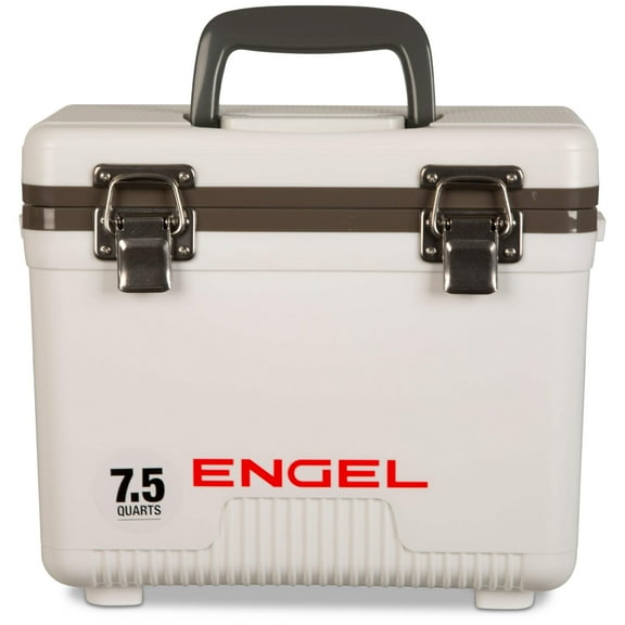 ENGEL 7.5 Qt Leak-Proof Compact Insulated Drybox Cooler - White