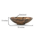 thumbnail image 5 of Versatile Mango Tree Wood Hand Carved Dark Stained Serving or Fruit Kitchen Bowl, 5 of 5