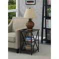 thumbnail image 3 of Convenience Concepts Tucson End Table with Shelves, Espresso/Black, 3 of 5