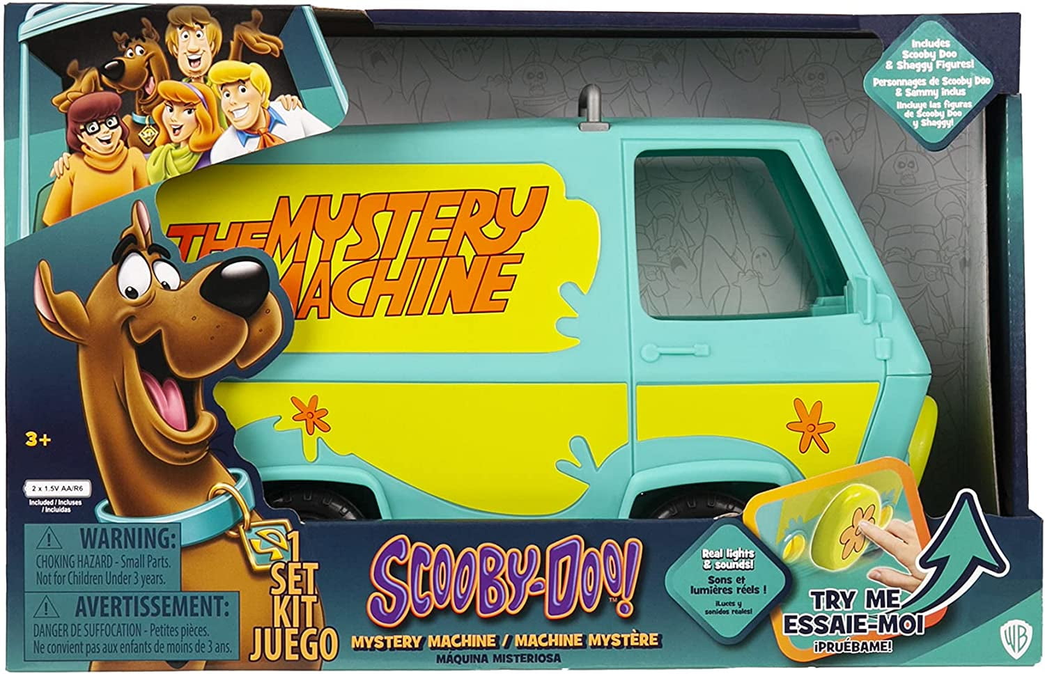 The Mystery Machine with Shaggy and Scooby-Doo Figurines