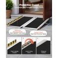 thumbnail image 4 of VEVOR Portable Wheelchair Ramp, 3FT, Non-Slip Aluminum Folding Handicap Ramp for Wheelchair, 800 lbs Capacity, Door Threshold Ramps for Home Steps, Stairs, Entry, 4 of 9