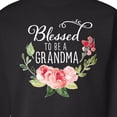 thumbnail image 3 of Inktastic Blessed to Be a Grandma with Flowers Adult Sweatshirt, 3 of 4