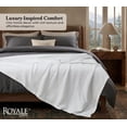 thumbnail image 2 of ROYALE LINENS Cotton Waffle Blanket - Breathable and Soft, Lightweight and Cozy Waffle Weave Bed Blanket for All Season (Twin, Bright White), 2 of 9