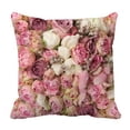 thumbnail image 1 of EREHome Wedding Bouquet Rose Bush Ranunculus Asiaticus Pillow Case Cover Set 18x18 Inch, 1 of 1