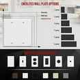 thumbnail image 3 of ENERLITES Blank Device Wall Plate, Gloss Finish, Standard Size 2-Gang 4.50" x 4.57", Polycarbonate Thermoplastic, 8802-W, White, 3 of 3