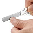 thumbnail image 5 of 1PC Metal Nail File with Keychain Handle,Stainless Steel Double-Sided Grit Fingernail File ,Portable Nail Polisher, Nail Filer for Home,Travel and Gift Use,Easy to Use and Carry(Silver), 5 of 5
