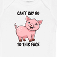 thumbnail image 4 of Inktastic Cant Say No to this Face- cute pig Boys or Girls Baby Bodysuit, 4 of 5