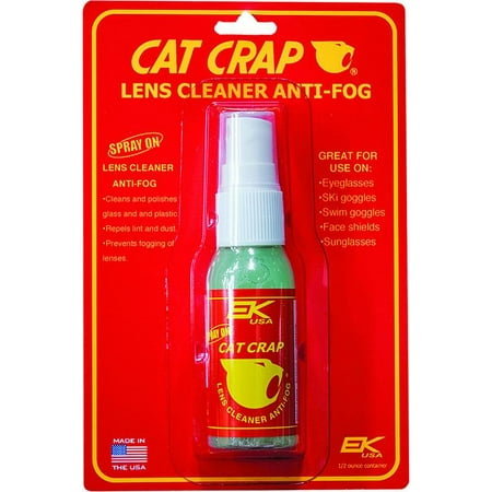 Anti-Fog Lens Cleaner Spray On 0.5Oz Cat Crap