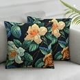 thumbnail image 3 of BANET  Pillow Cases Set of 2 Set Twin Shabby Black and Yellow Floral Bedding Elegant Peony Set Vintage Farmhouse Bedding Soft, 2Pcs 22x22in, 3 of 7